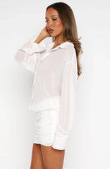You'll Remember Me Mini Dress White